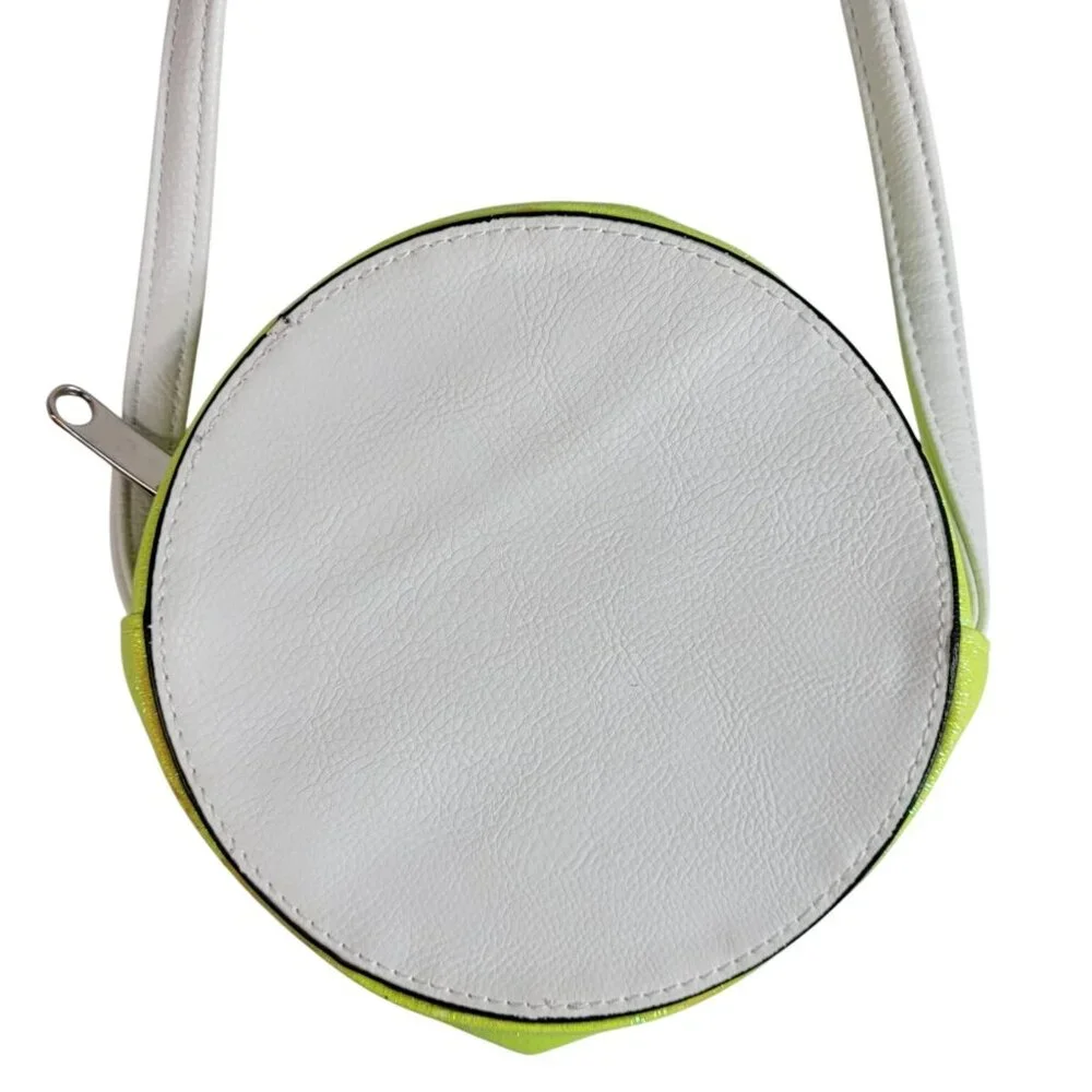 Target Lime Citrus Slice Crossbody Bag Green Glitter Round White Strap 2016
